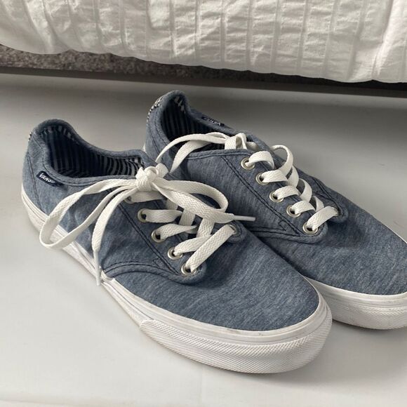 Vans Shoes - VANS Women’s Light Heather Blue Skate Sneaker Shoes Sz 7.5